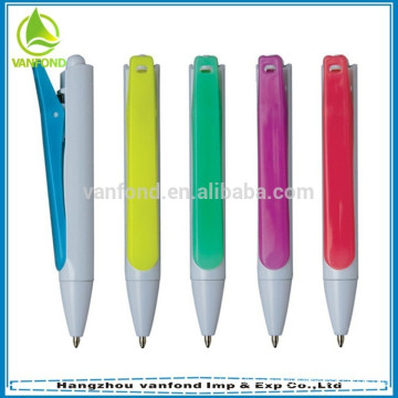 Most popular 2 in 1 multi-function plastic pen with large clip